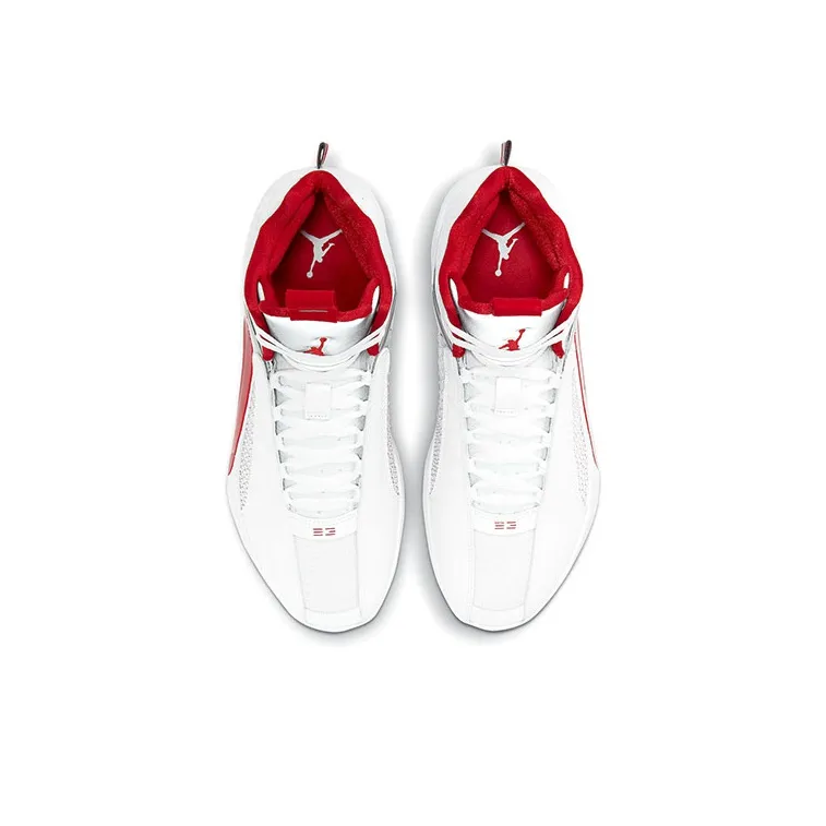 Jordan Xxxv Fire Red White Sole-3