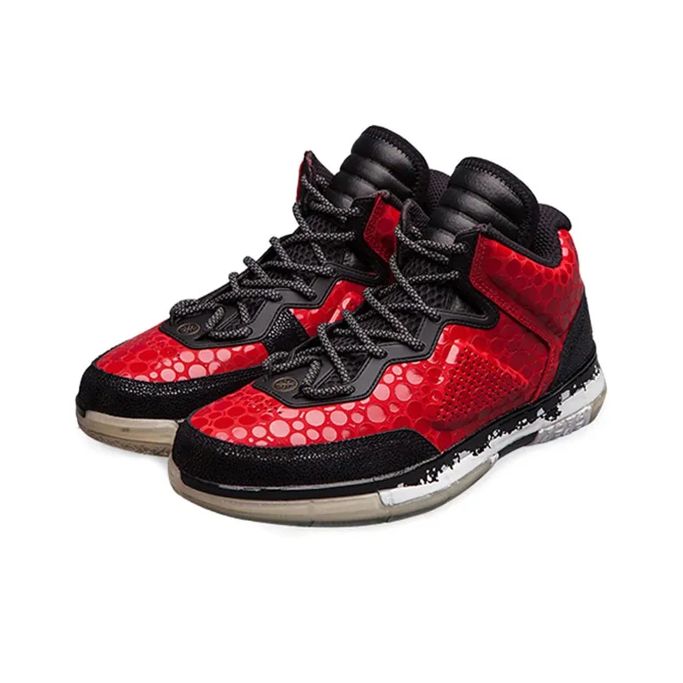 LiNing Way Of Wade WOW Remix 6 Set WOW1+WOW7 Coverage Support Rebound High Top Basketball Shoes Men's Black Red-1