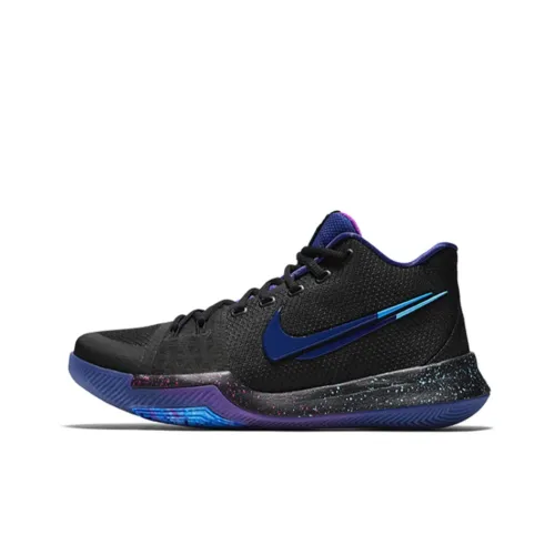 Nike Kyrie 3 Basketball Shoes Men Mid-Top Dream Black/Blue/Purple