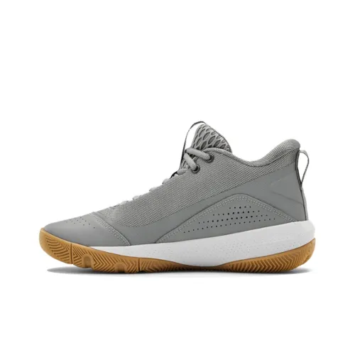 Under Armour Sc 3zer0 IV Basketball Shoes Men Mid-Top Gray