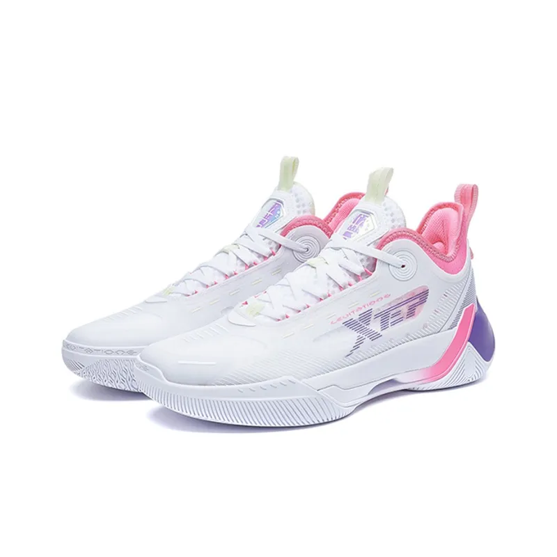 XTEP Levitation 6 Basketball Shoes Men Low Top New White-1