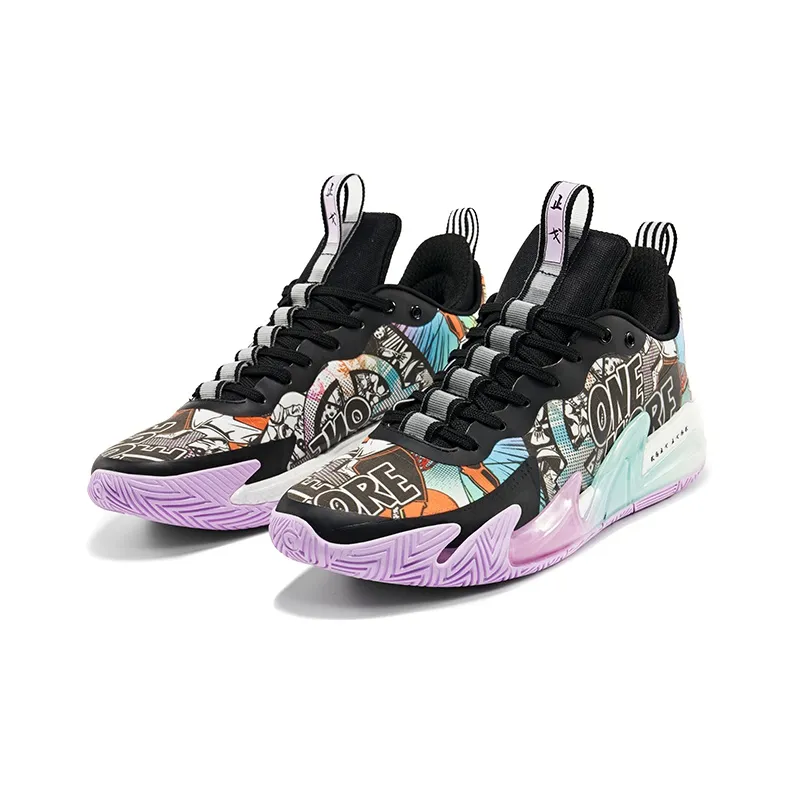 RIGORER Zhige 1.5 Low Top Performance Basketball Shoes Men's Electric Purple Space Blue-2