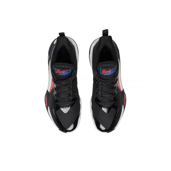 LiNing Cushioning, Slip Resistant, Abrasion Resistant, Coverage, Support Low Top Basketball Shoes Men's Black-3