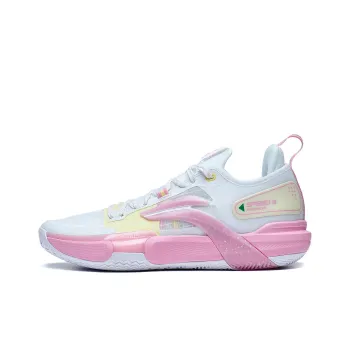 LiNing Speed 9 Premium PRM Summer Honey Peach Anti Slip Wear Resistant Low Top Basketball Shoes Men's Pink White