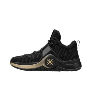 LiNing WOW 6 Anti Slip Wear Resistant Low Top Basketball Shoes Men's Black Gold