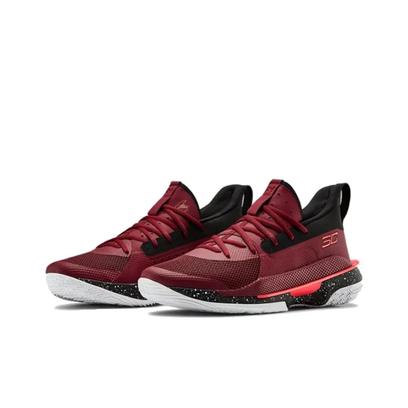 Under Armour Curry 7 Red Cordova-3