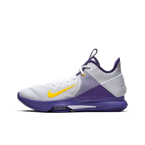 Nike LeBron Witness 4 White/Voltage Purple