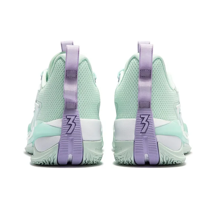 361° Big3 3.0 WMS Purple Xue Slip Resistant Cushioning Wear Resistant Low Top Basketball Shoes Women's Refreshing Green-3