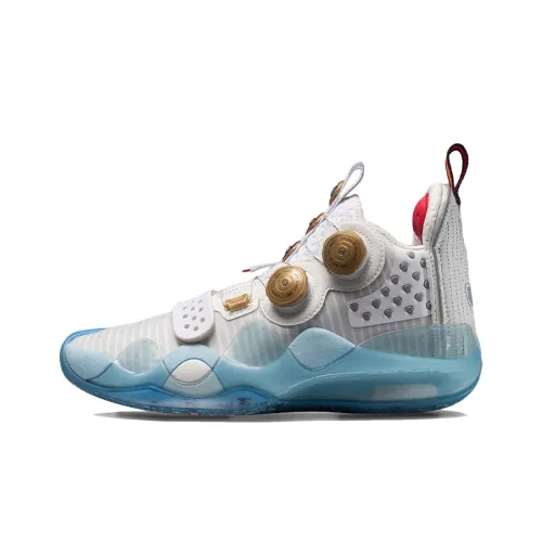 LiNing WOW 8 Way Of Wade 8 Homecoming Retirement Night Durable Breathable Mid Top Basketball Shoes White