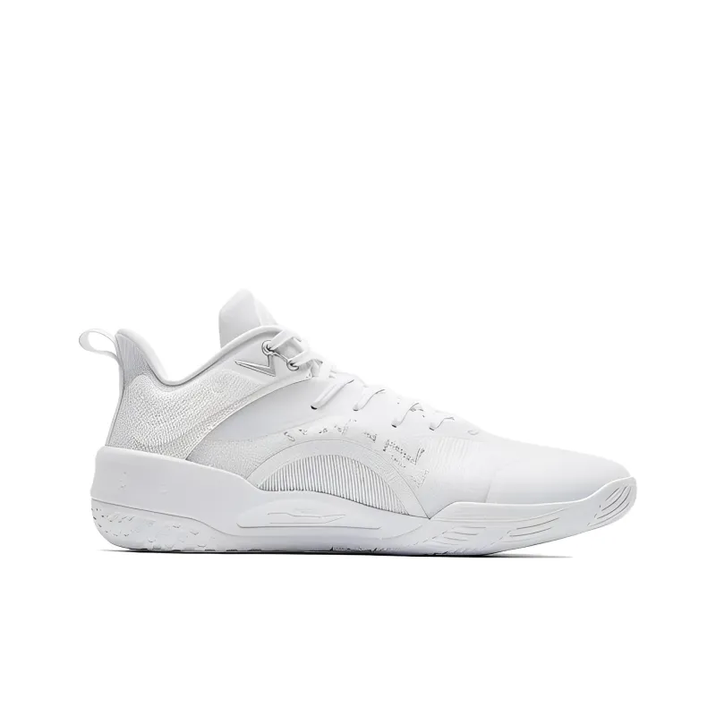 QIAODAN Poison Tooth PRO2.0SE Cushioning Anti Slip And Wear Resistant Low Top Basketball Shoes Men's White-1