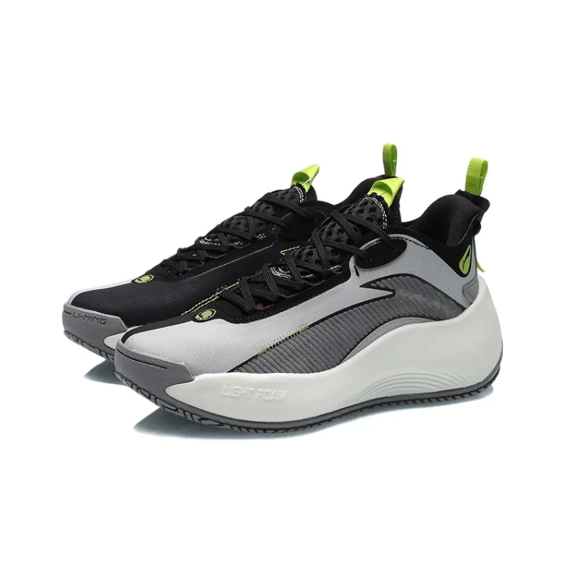 LiNing BD5 Street Sole Low Top Basketball Shoes Women's White Black Green-2