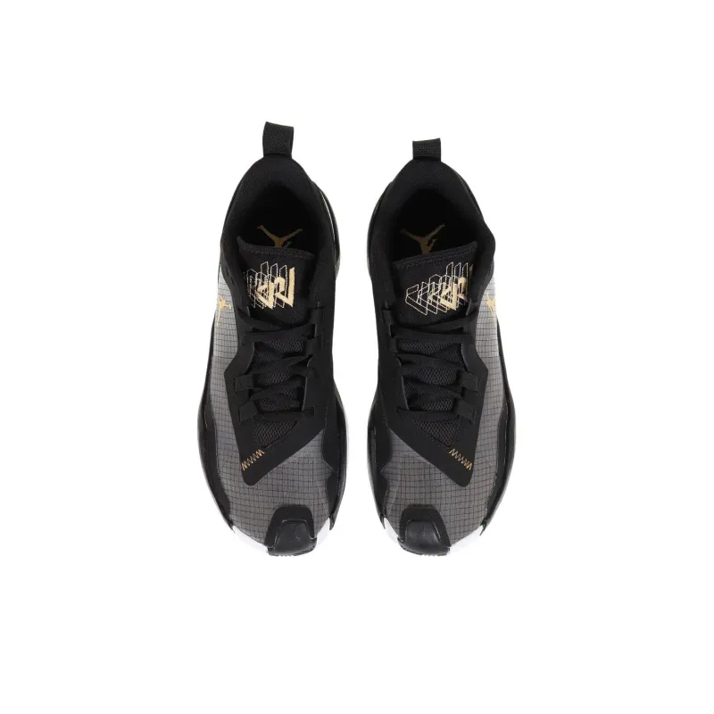 Air Jordan Westbrook One Take 4 'Black White Metallic Gold'-3