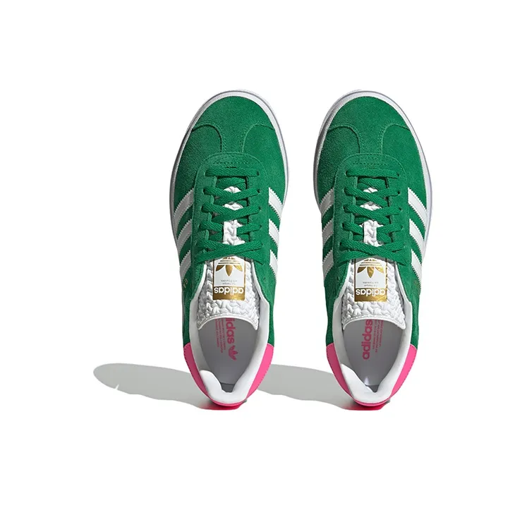 Adidas Gazelle Bold 'Green/Lucid Pink' Sneakers Women's-3