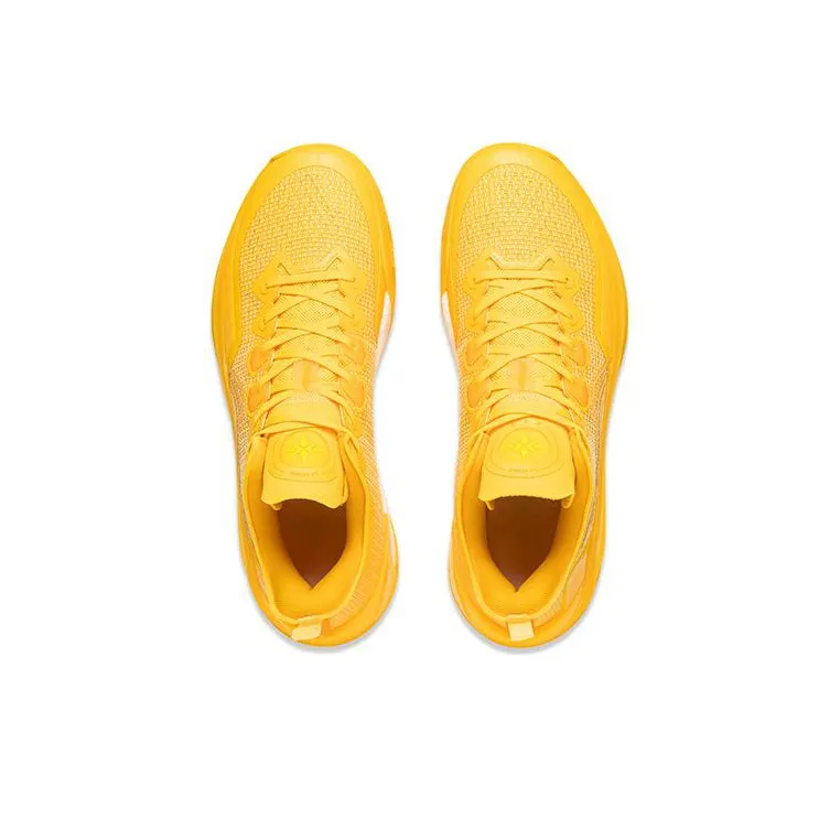 LiNing Liren 3 V2 Sunshine Cushioning Anti-Slip And Wear-Resistant Low-Top Basketball Shoes Fluorescent Banana Yellow-2