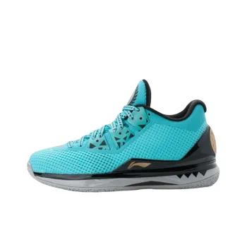 LiNing WOW 4 Non slip Lightweight Low Top Basketball Shoes Men's Mint Green