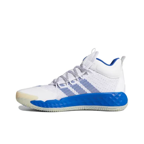 Adidas Pro Boost Basketball Shoes Unisex Mid-Top White/Blue