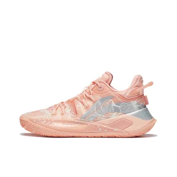 LiNing CJ 2 Cushioned Slip Resistant Abrasion Resistant Low Top Basketball Shoes Men's Sweet Peach Orange