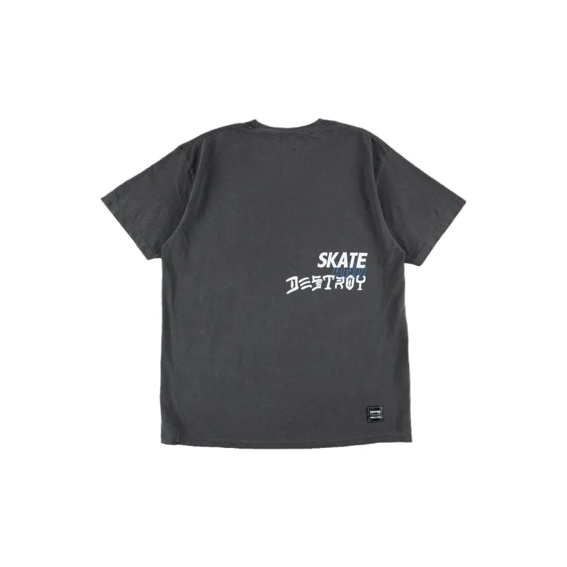 Wind And Sea X Thrasher X WIND AND SEA CO-TITLED SERIES T-Shirts Unisex Gray-1