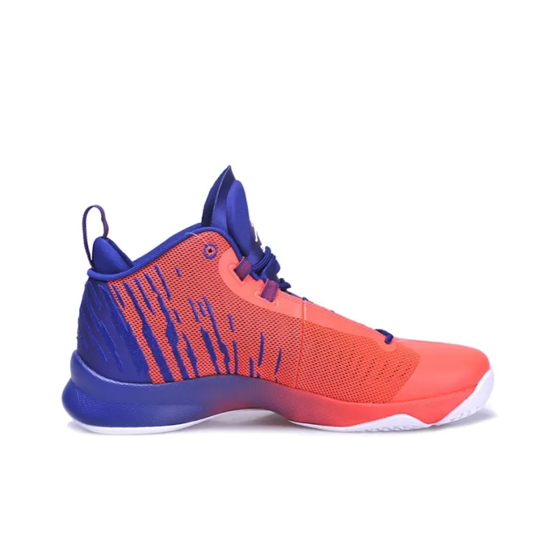 Jordan Super.Fly 5 Cushioned Slip-Resistant Abrasion-Resistant High-Top Basketball Shoes Men's Red Blue-1