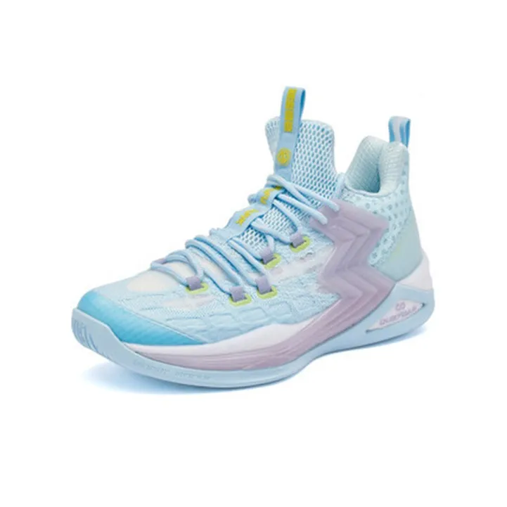 361° Big3 2.0 Anti Slip Wear Resistant Mid Top Performance Basketball Shoes Men's Glacier Blue-1