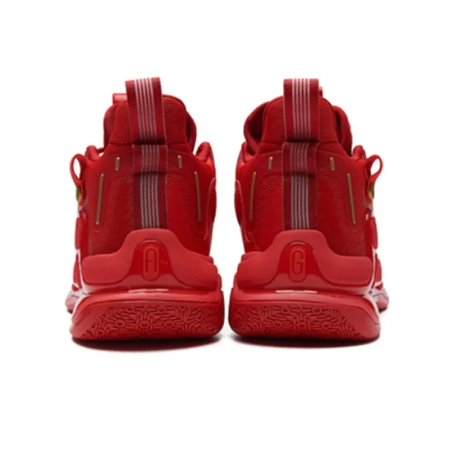 361° AG 1 Basketball Shoes Men Mid Top Red-2