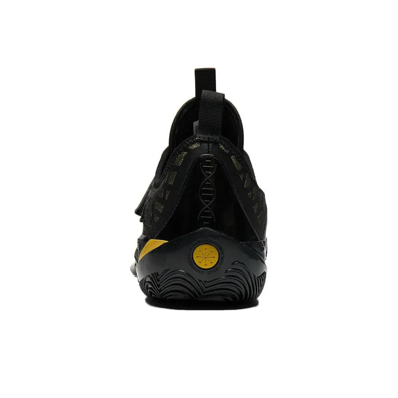 LiNing Wade 808 2 Cushioning Anti-Slip And Wear-Resistant Low-Top Basketball Shoes Black Gold-5