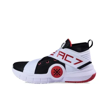 LiNing All City 7 Wade Collection Durable Breathable Mid-Top Basketball Shoes Men's White Black
