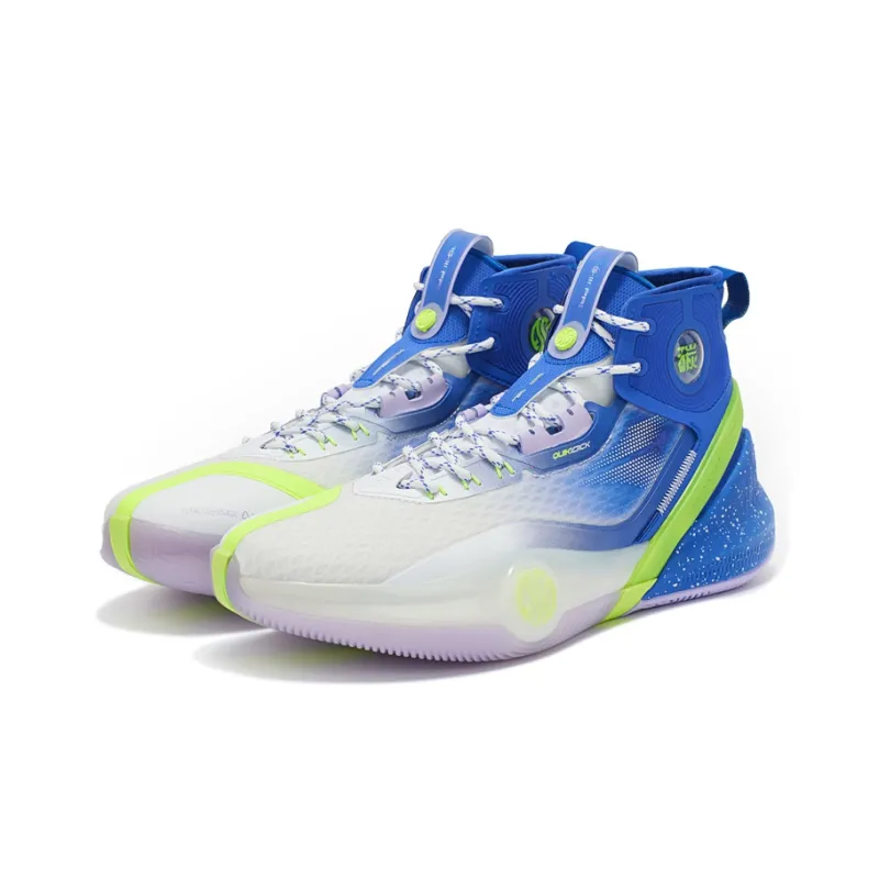 361° AG3 Pro Basketball Shoes Men High Top White/Blue-2