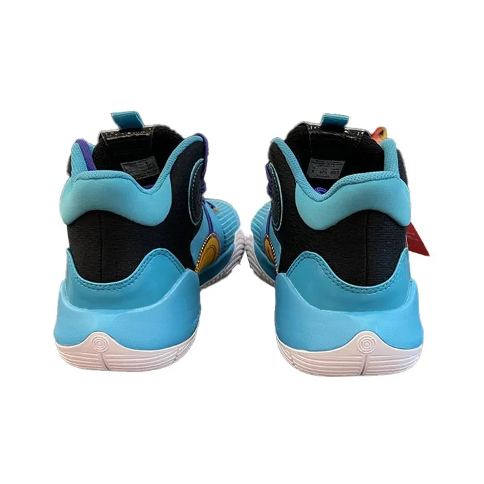 LiNing Sonic 9 Team Cushioning Anti Slip And Wear Resistant Mid Top Basketball Shoes Butterfly Blue-2