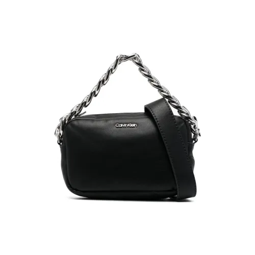 CALVIN KLEIN PU One Shoulder Handbag Small Size Women's Black