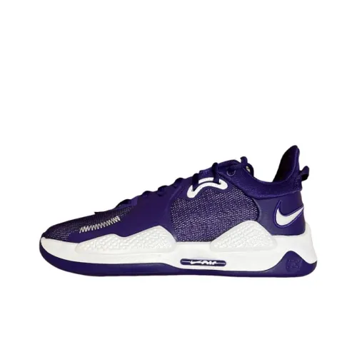 Nike PG 5 Basketball Shoes Unisex Low-Top Purple