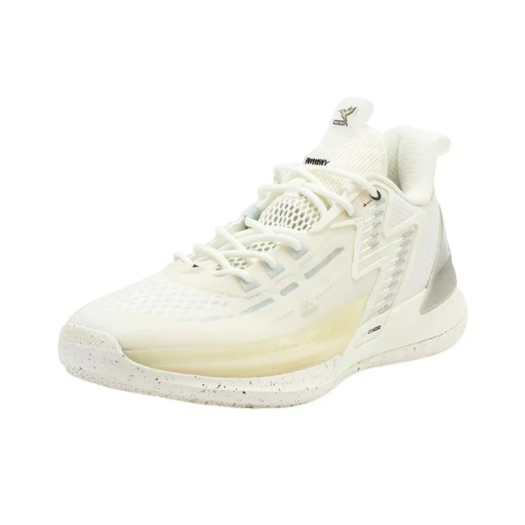 361° Big3 4.0 SWITCH M1RO Cushioning Anti Slip And Wear Resistant Low Top Performance Basketball Shoes Men's White-2