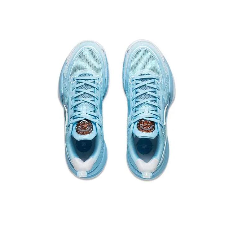 LiNing Super Light V2 Breathable Support Cushioning Wear-Resistant Rebound Low-Top Basketball Shoes Blue-2