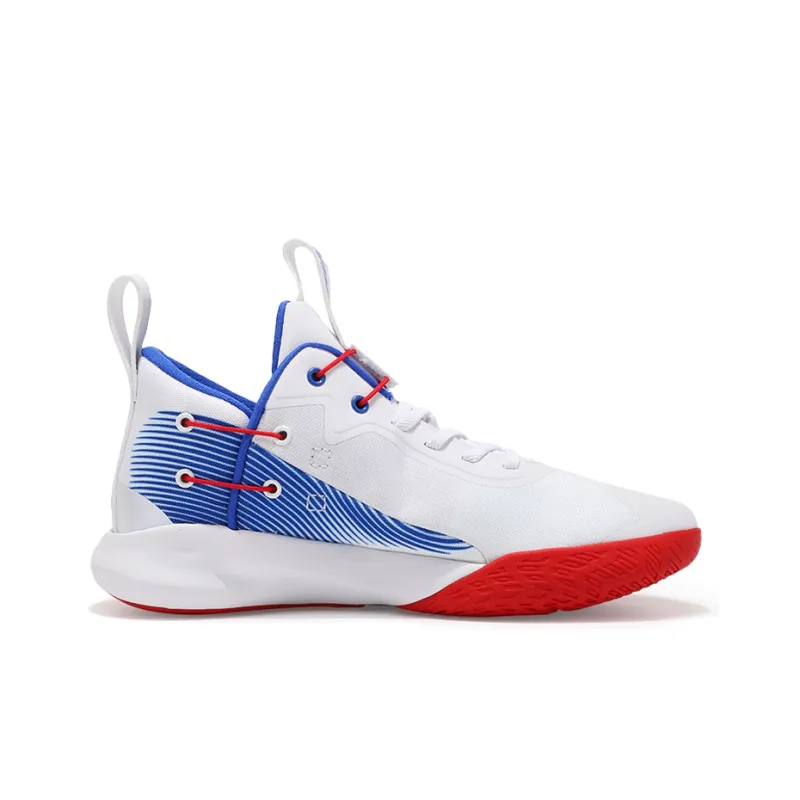 Nike Precision 4Flyease White Red/Blue Domestic Edition-1