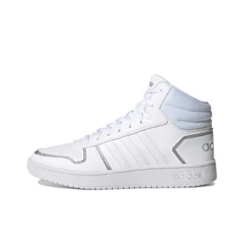 Hoops 2.0 Women's Adidas Neo Mid 'White Silver Metallic'