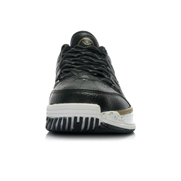 LiNing WOW 2 Way Of Wade Gold Edition Low-Top Basketball Shoes Unisex Black Gold-2