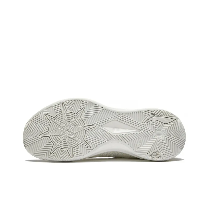 LiNing Liren 3 White Pearl Cushioning Anti-Slip And Wear-Resistant High-Top Basketball Shoes Mist White-4