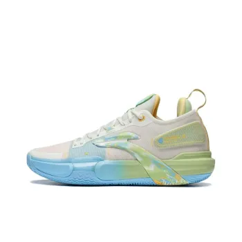 LINING Speed 9 Premium Basketball Shoes Men Low Top White/Blue