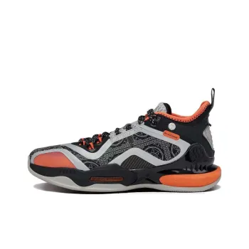 361° AG 2 Aaron Gordon AG2 Anti Slip And Wear Resistant Lightweight Mid Top Basketball Shoes Men's Black Gray Orange