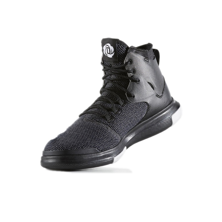 Adidas D Rose Lakeshore Basketball Shoes Men High Top Black White