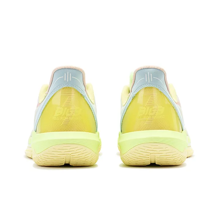 361° Big3 4.0 QUICK Basketball Shoes Men Low Top Feather White/Smoothie Yellow-3