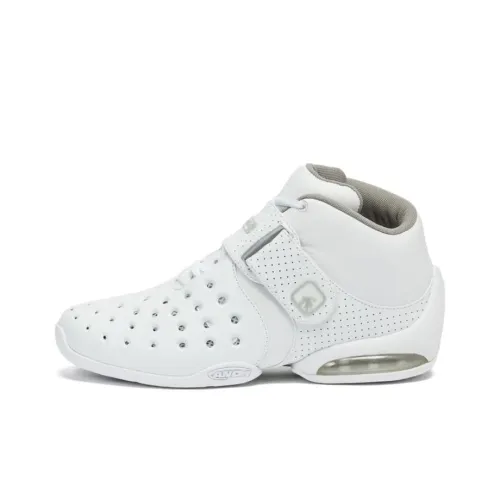 AND1 Basketball Shoes Men Mid-Top White