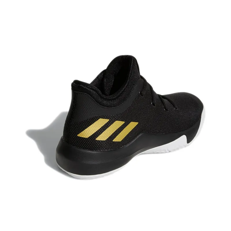 Adidas D Rose Menace 3 Wear Resistant Low Top Performance Basketball Shoes Men's Black Gold-3
