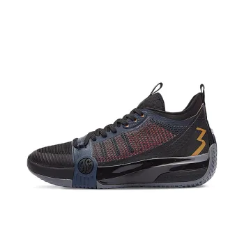 361° Chan 3 MOD Lava Cushioning Anti Slip And Wear Resistant Mid Top Basketball Shoes Men's Gray Black