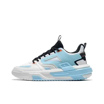 XTEP Takeover Cushioning Anti Slip And Wear Resistant Low Top Performance Basketball Shoes Men's Blue White