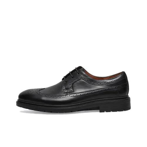 Hush Puppies Dress Shoes Men Low-Top Black