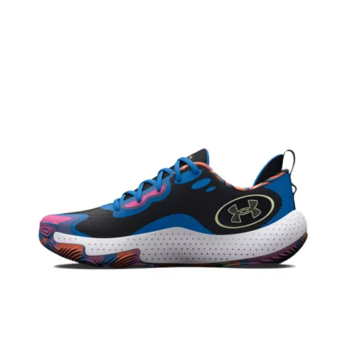 Under Armour Spawn 5 Basketball Shoes Unisex Low-Top Blue/Pink/Black