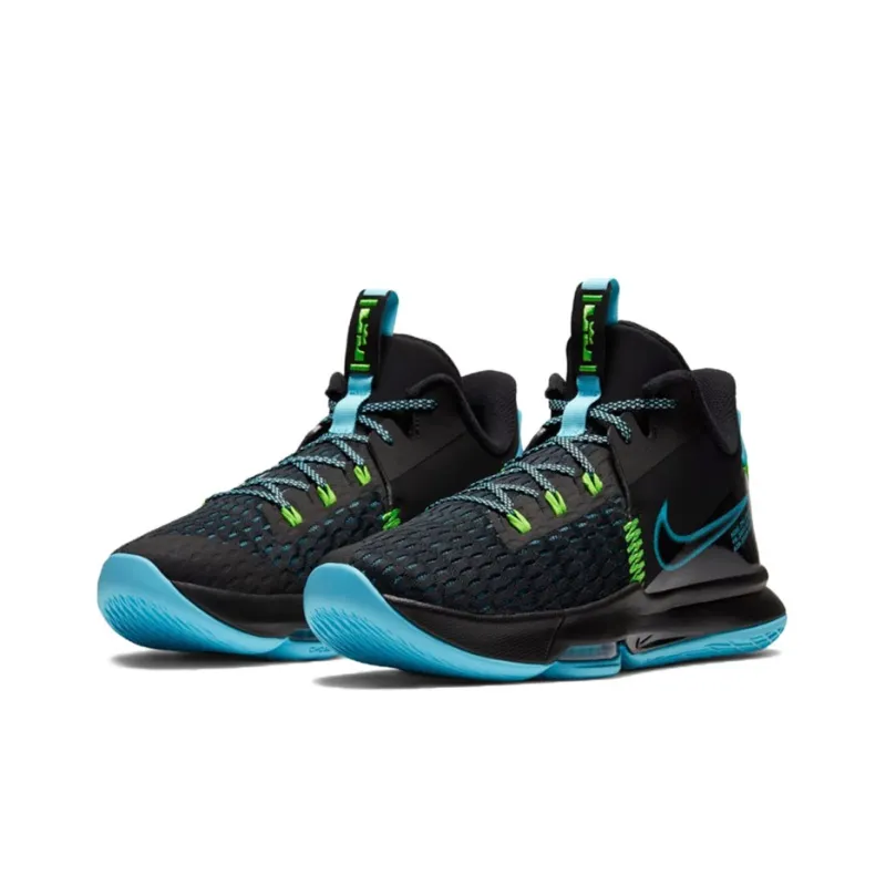 Nike LeBron Witness 5 EP 'Black Light Blue Fury'-2