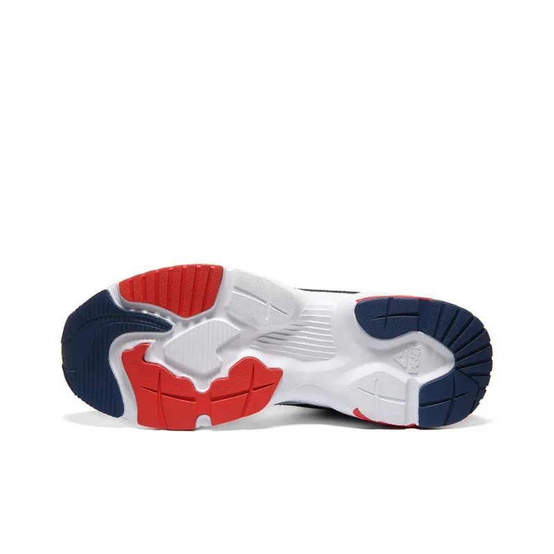 PEAK Mid-Top Performance Basketball Shoes Men's White Blue-5