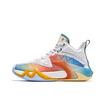 QIAODAN Poisonous Fangs 1.0 Basketball Shoes Men Low Top White